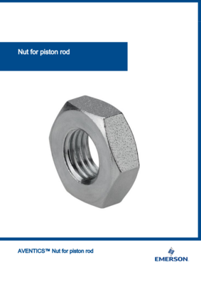 AVENTICS NUTS FOR PISTON ROD USER GUIDE PISTON ROD NUT MR9